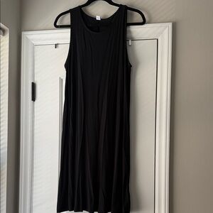 Old Navy Black Midi Dress